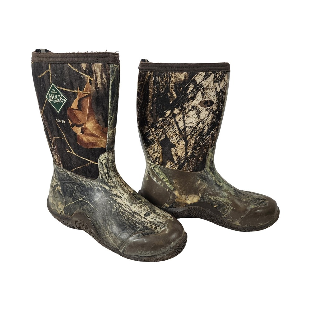 Muck Boot Company Rover Kids Camo Waterproof Rain Boots Brown Size 7 Kids